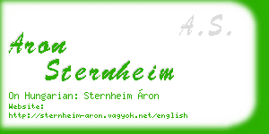 aron sternheim business card